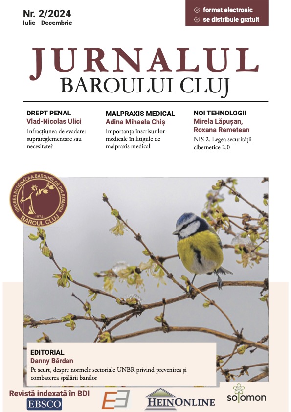 Selecție de practică judiciară a Curții de Apel Cluj, în materie penală (iulie-decembrie, 2024)