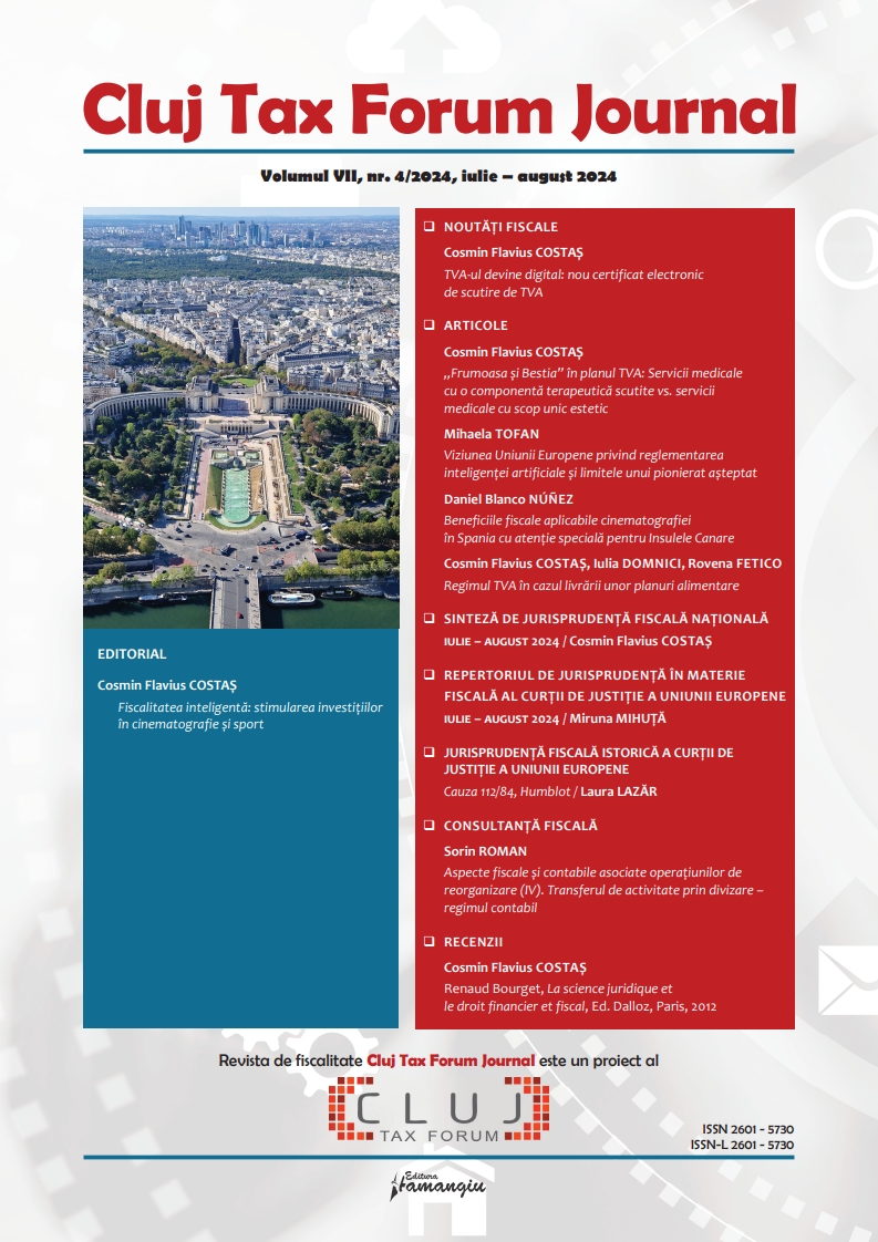 NATIONAL TAX CASE‑LAW
JULY – AUGUST 2024 Cover Image