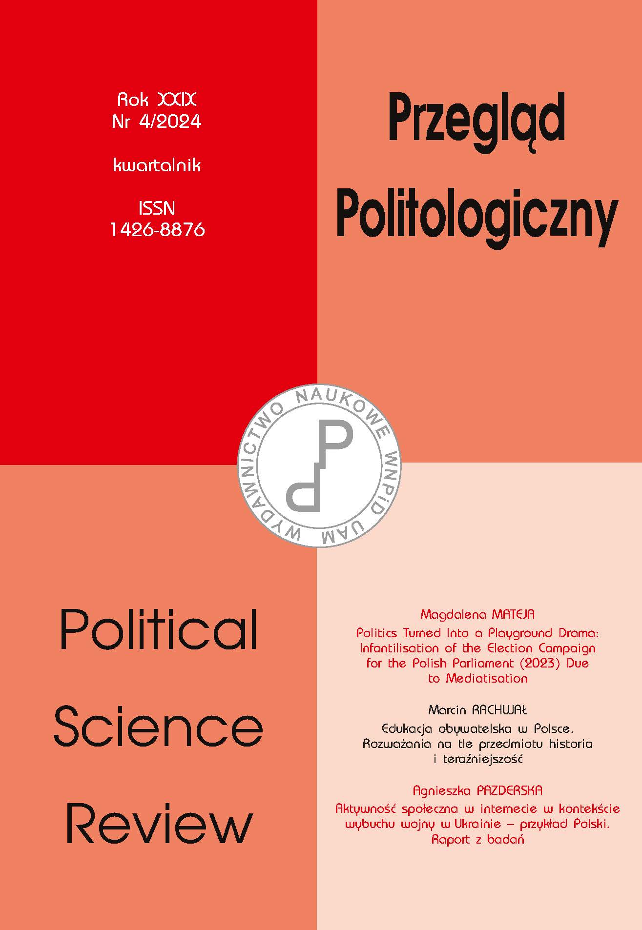 Participation of Young Poles in the Parliamentary Elections of 2023 – Determinants of Electoral Activity Cover Image