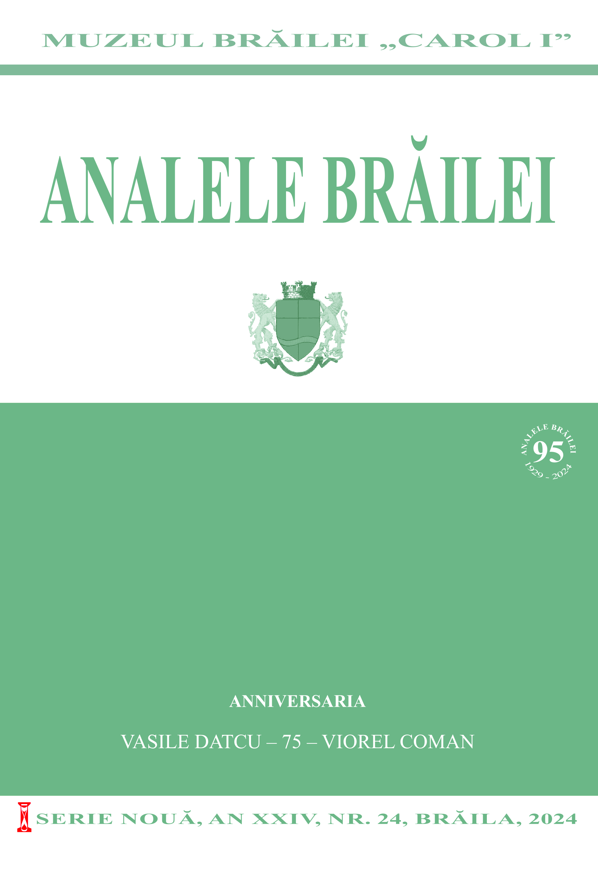 "Analele Brăilei", 95 years since magazine’s first
appearance Cover Image