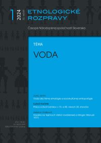 Voda ako téma etnológie a sociokultúrnej antropológie