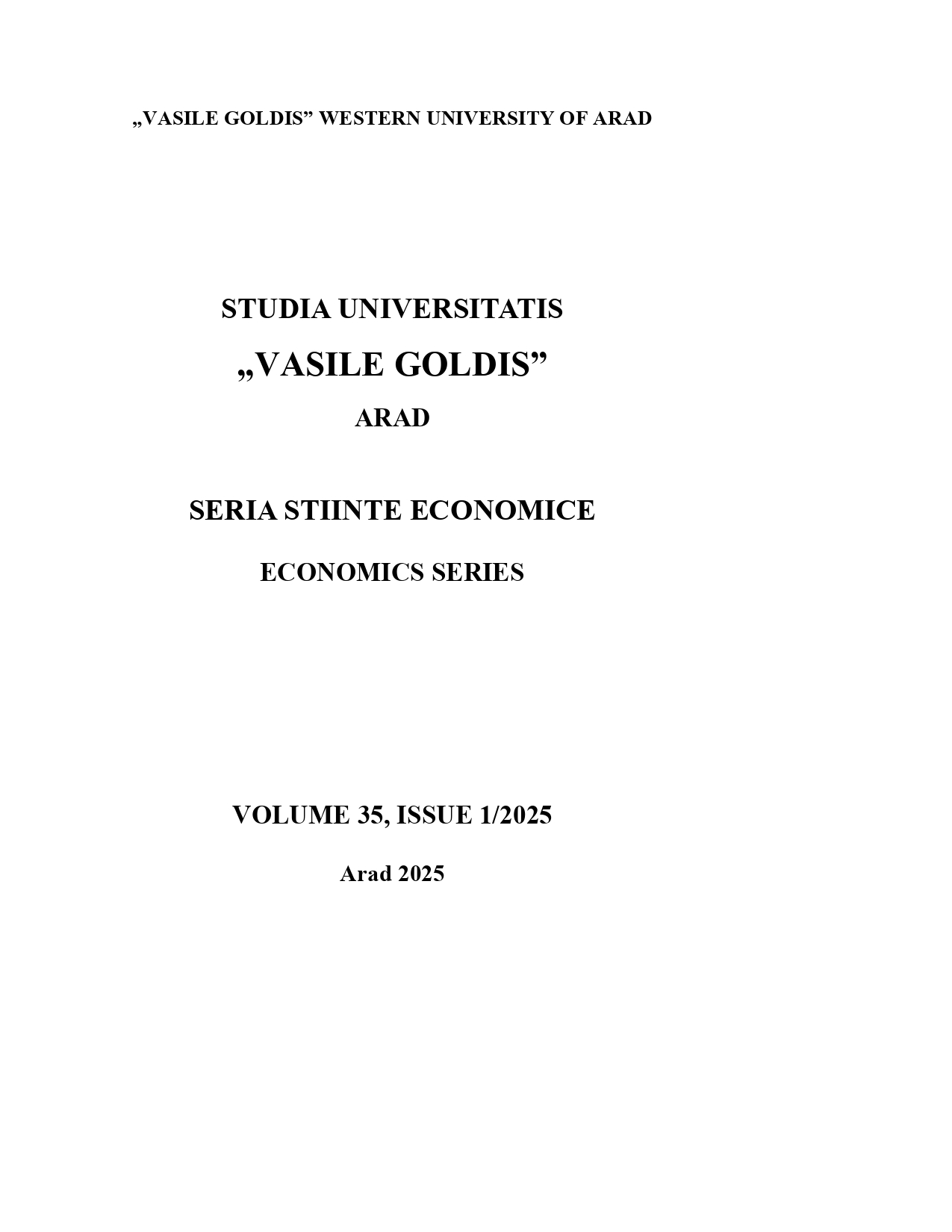 THE DYNAMICS OF LABOR INCOME SHARE IN AN ERA OF ROBOTIC AUTOMATION: A PANEL DATA ANALYSIS IN HIGH-LEVEL AUTOMATION COUNTRIES Cover Image