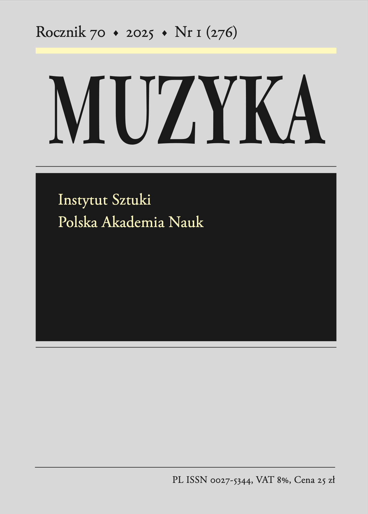 ‘A COMPOSER OF EXQUISITE CHAMBER MUSIC’.
DISPELLING THE ENIGMA OF JÓZEF KOFFLER’S
STRING QUARTET, OP. 19 Cover Image