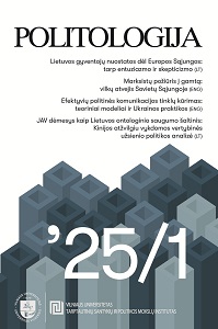 JAV dėmesys kaip Lietuvos ontologinio saugumo šaltinis: Kinijos atžvilgiu vykdomos vertybinės užsienio politikos analizė