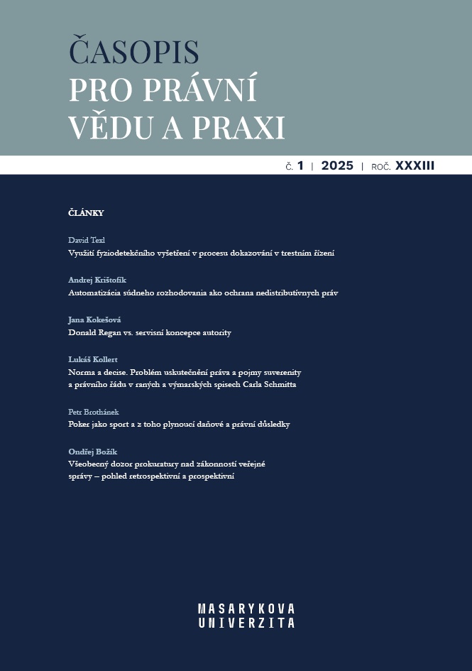 Norm and Decision. The Problem of the Realization of Law and the Concepts of Sovereignty and Legal Order in the Early and Weimar Writings of Carl Schmitt Cover Image