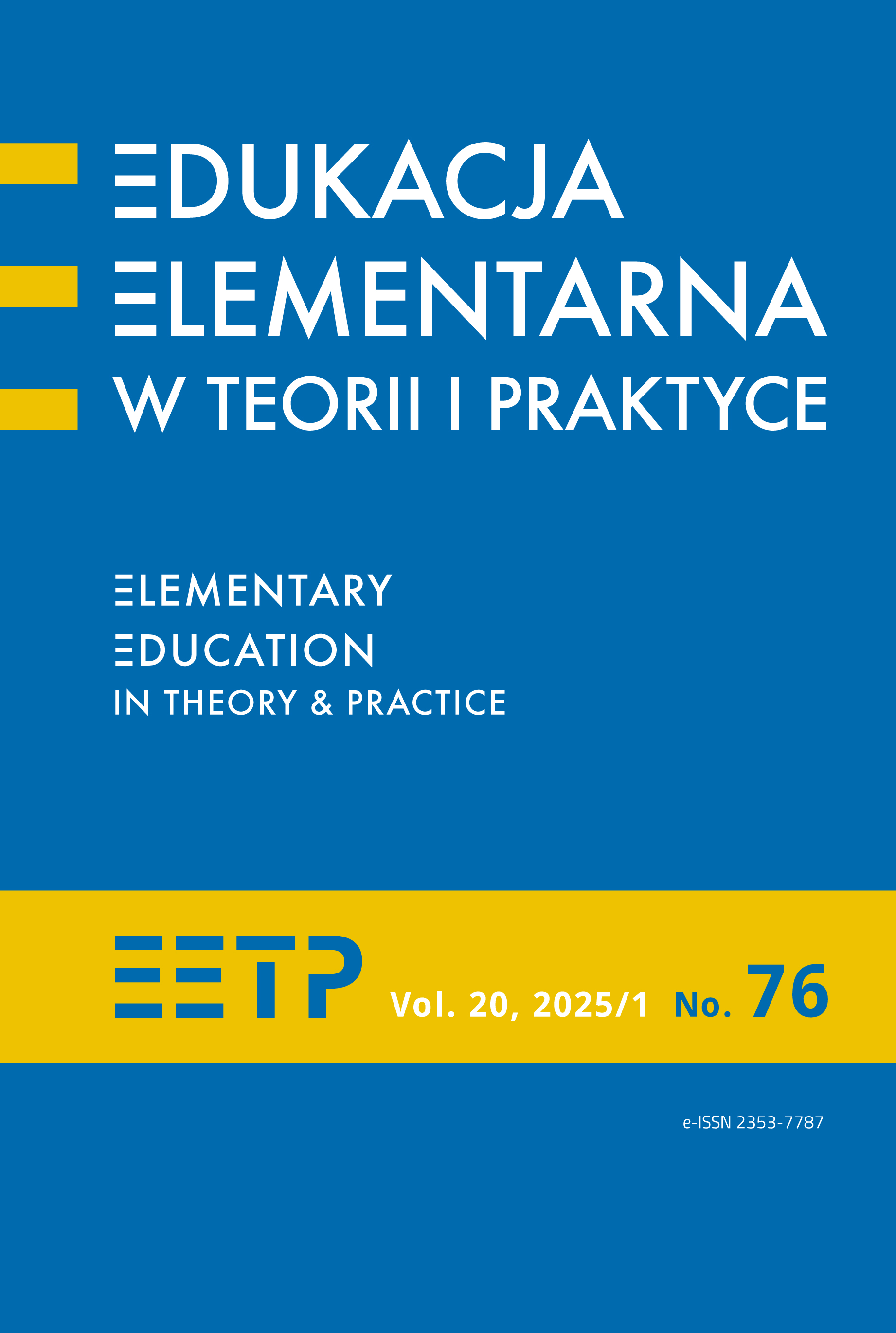 What do early childhood education teachers believe in? – analysis of the declarations regarding selected aspects related to the school Cover Image