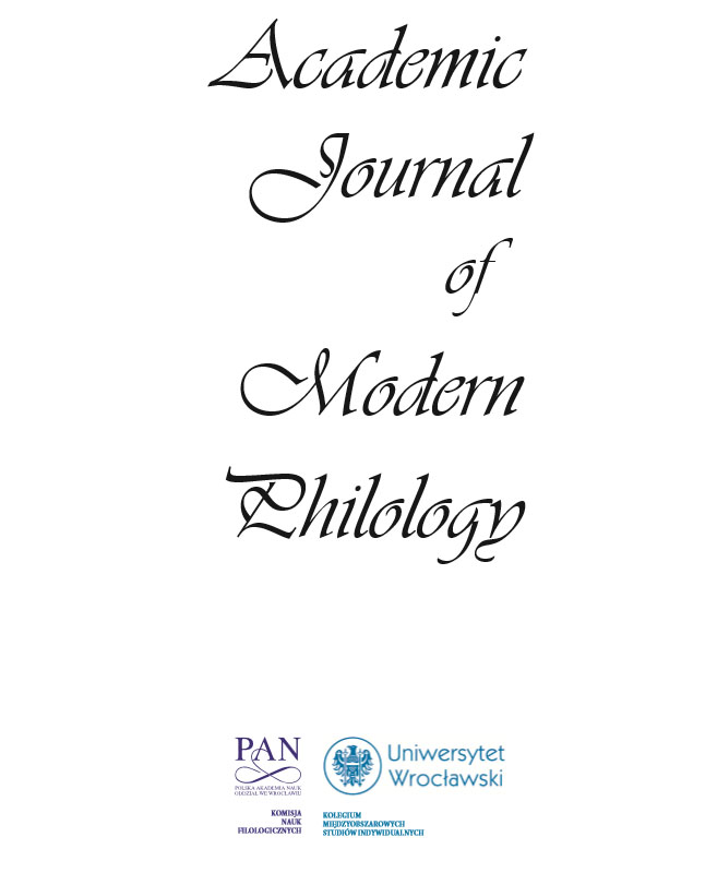 Academic Journal of Modern Philology Cover Image