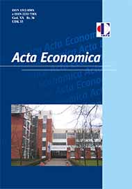 Acta Economica Cover Image