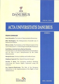 Acta Universitatis Danubius. Juridica Cover Image