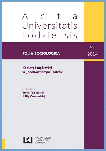 Acta Universitatis Lodziensis. Folia Sociologica Cover Image