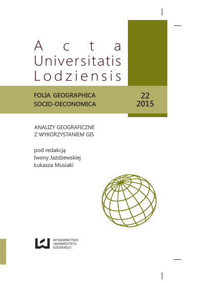 Acta Universitatis Lodziensis. Folia Geographica Socio-Oeconomica Cover Image