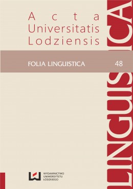 Acta Universitatis Lodziensis. Folia Linguistica Cover Image