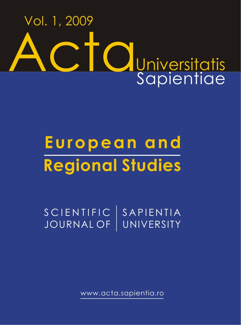 Acta Universitatis Sapientiae, European and Regional Studies