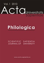 Acta Universitatis Sapientiae, Philologica