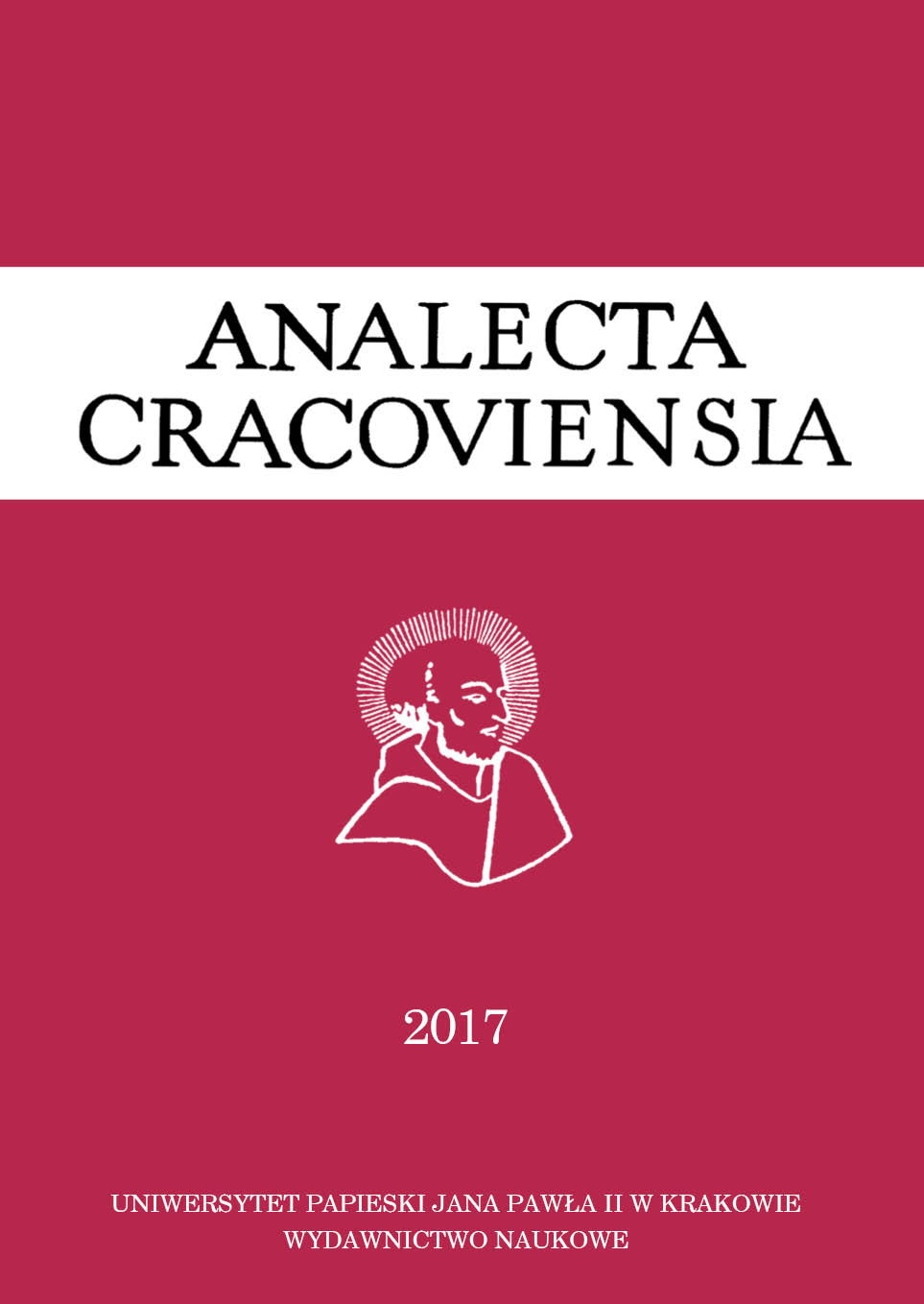 Analecta Cracoviensia. Journal of the Pontifical University of John Paul II in Krakow Cover Image