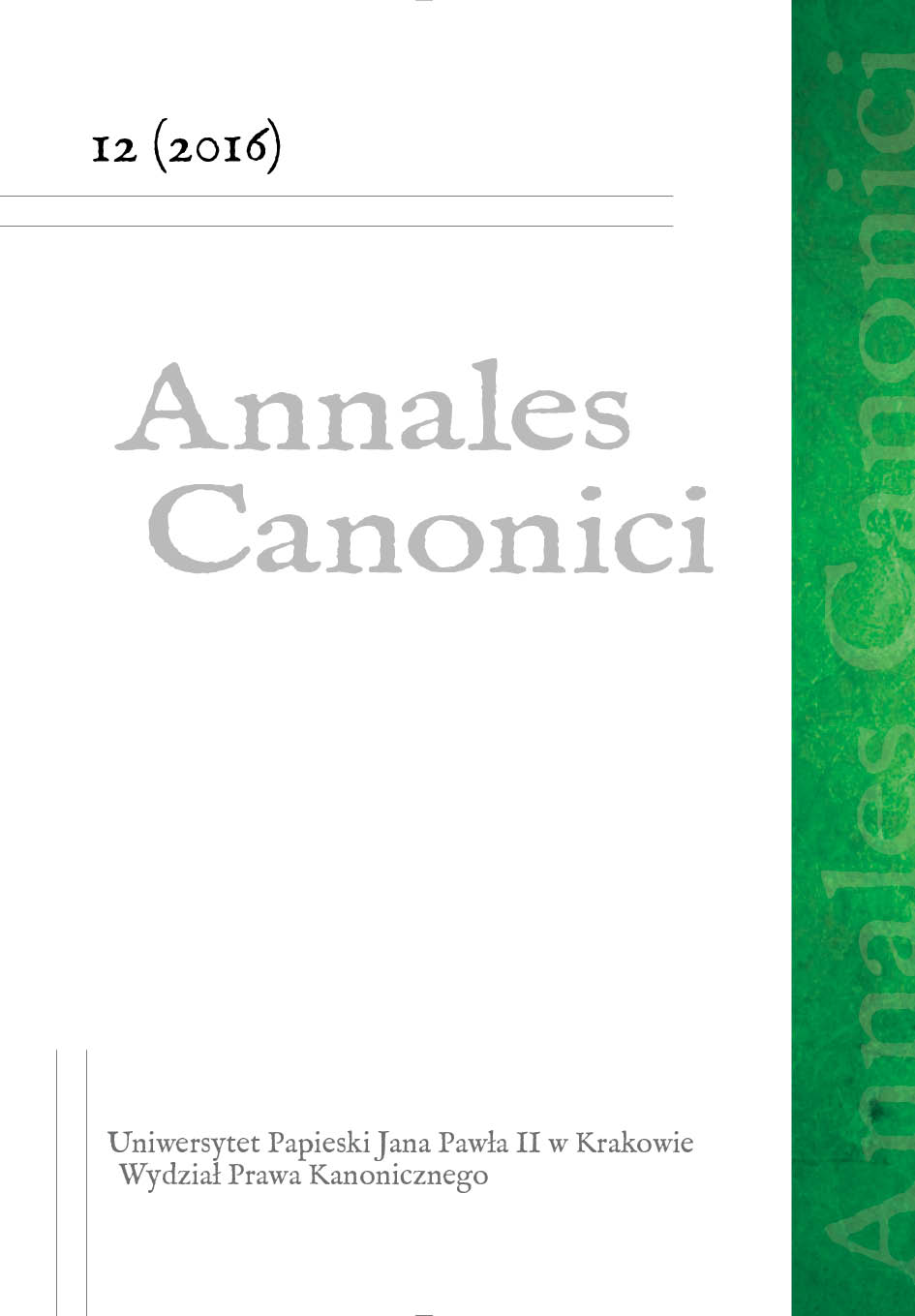 Annales Canonici Cover Image