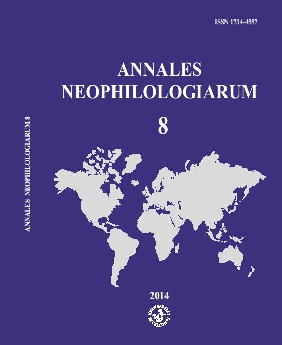 Annales Neophilologiarum Cover Image