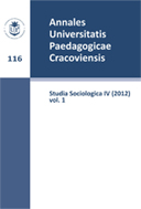 Annales Universitatis Paedagogicae Cracoviensis. Studia Sociologica Cover Image