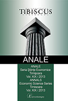 Annals. Economics Science Series. Timişoara Cover Image