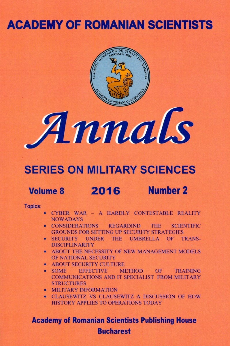 Annals – Series on Military Sciences Cover Image