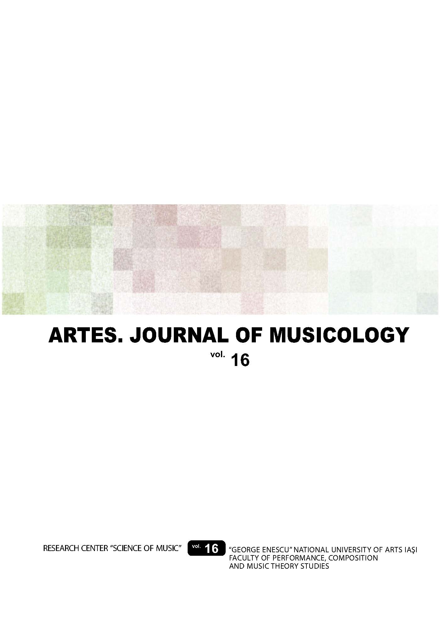 Artes. Journal of musicology Cover Image