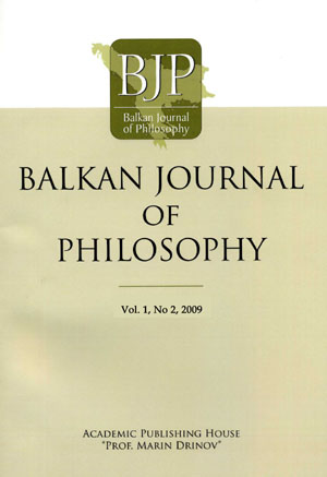 Balkan Journal of Philosophy Cover Image