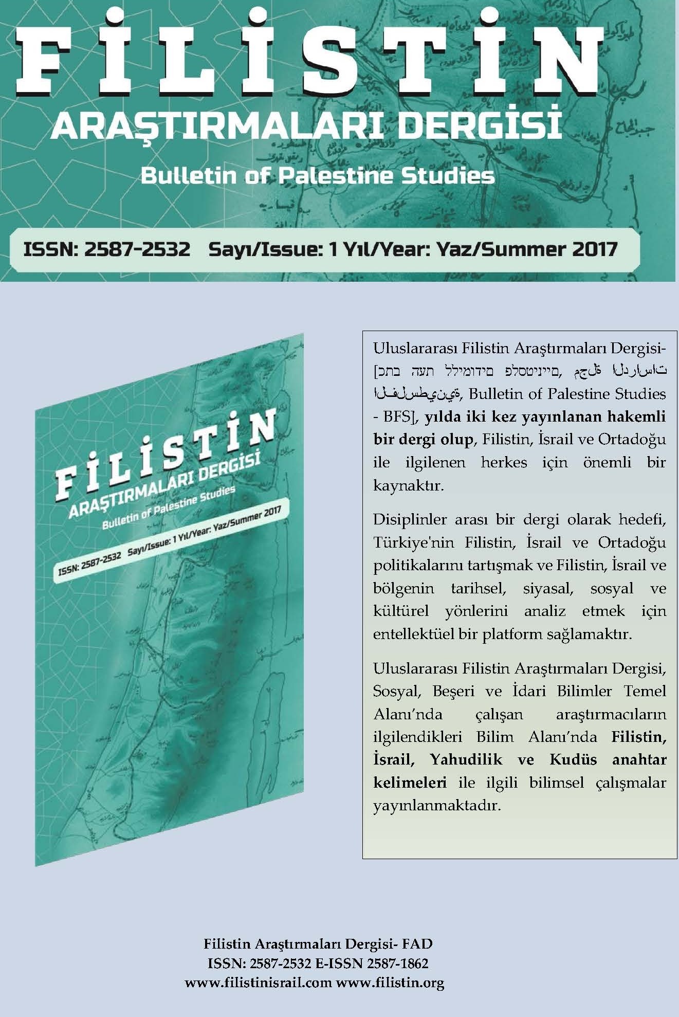 BULLETIN OF PALESTINE STUDIES Cover Image