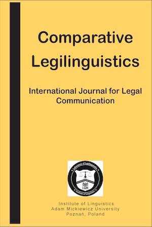 Comparative Legilinguistics Cover Image