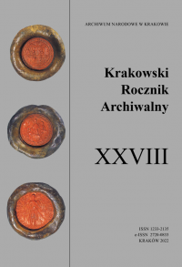 Cracow Archival Yearbook Cover Image