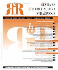 Croatian Review of Rehabilitation Research Cover Image
