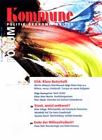 Die Kommune - Forum for Politics Economy Culture Cover Image