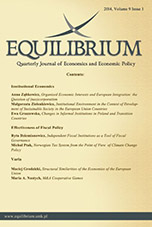 Equilibrium. Quarterly Journal of Economics and Economic Policy Cover Image