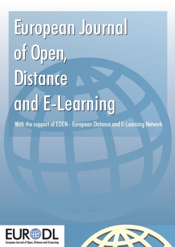 European Journal of Open, Distance and E-Learning (EURODL) Cover Image