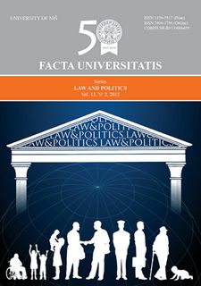 FACTA UNIVERSITATIS - Law and Politics
