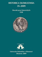 Historica. Acta Universitatis Palackianae Olomucensis - Facultas philosophica Cover Image