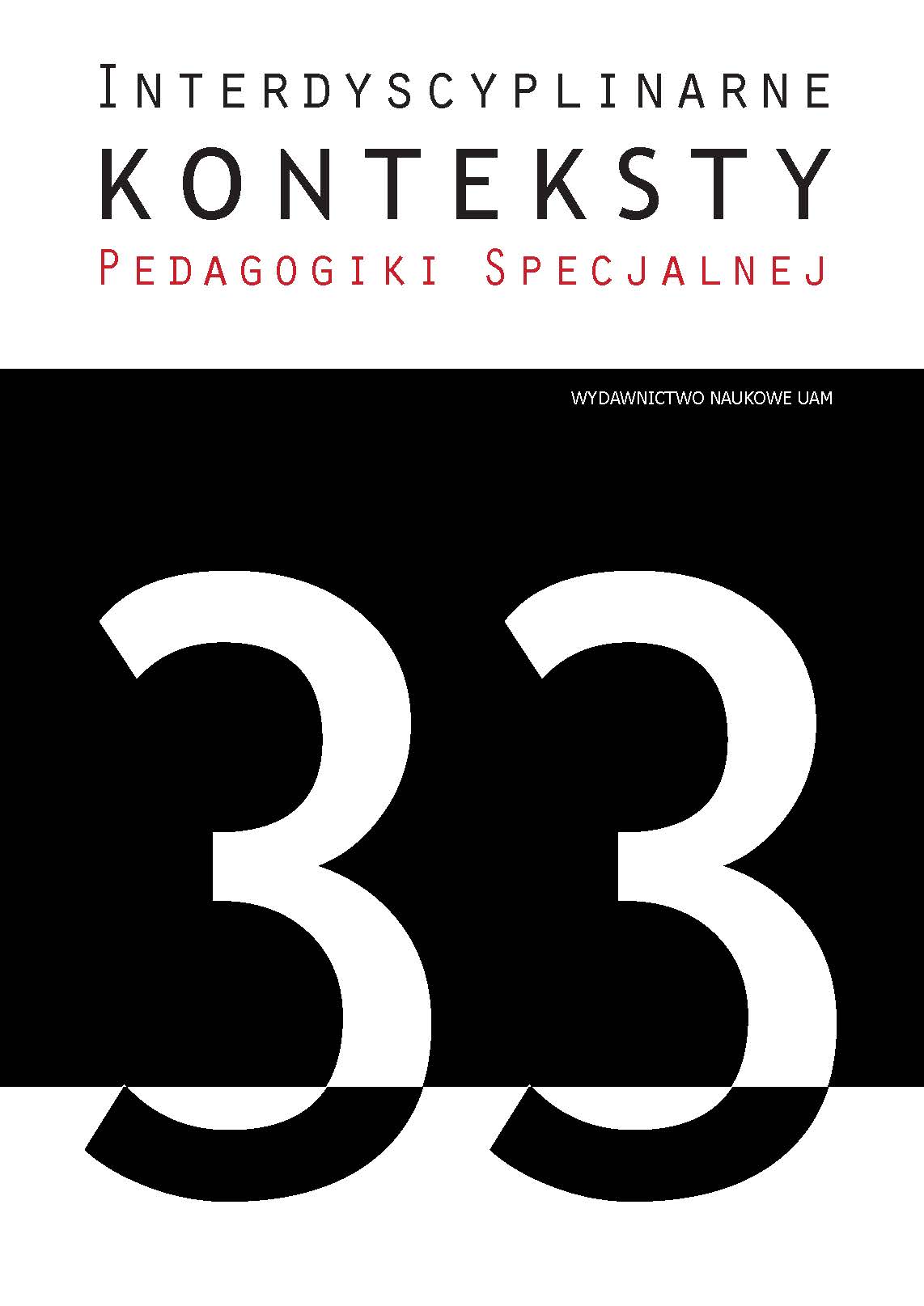 Interdyscyplinarne Konteksty Pedagogiki Specjalnej Cover Image