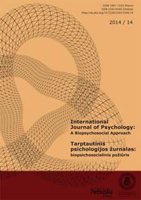 Tarptautinis psichologijos žurnalas: biopsichosocialinis požiūris