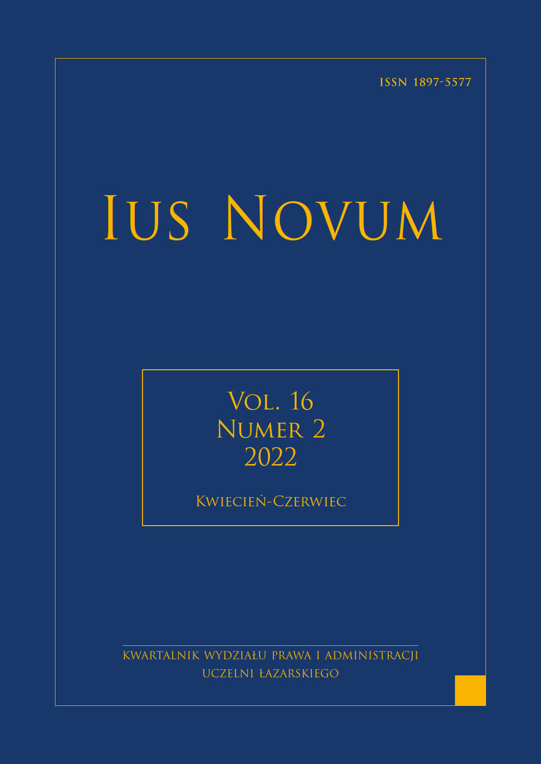 Ius Novum Cover Image
