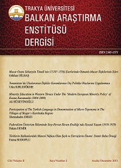 Journal of Balkan Research Institute - Trakya University
