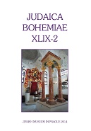 Judaica Bohemiae Cover Image