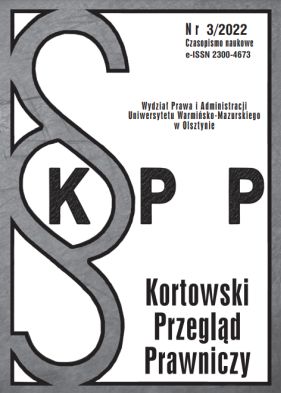 Kortowski Law Review Cover Image