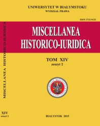 Miscellanea Historico-Iuridica Cover Image