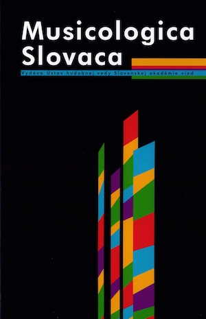 Musicologica Slovaca Cover Image