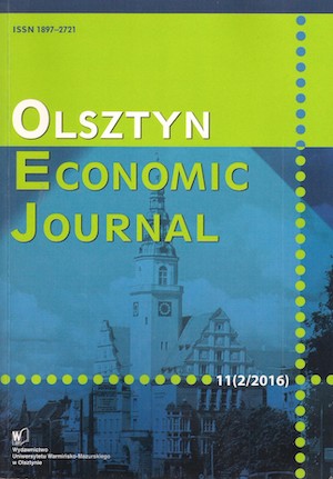 Olsztyn Economic Journal Cover Image