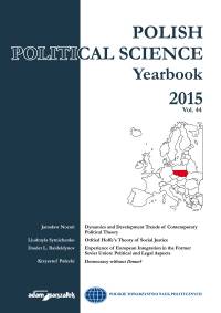 Polish Political Science Yearbook Cover Image