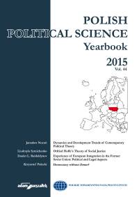 Polish Political Science Yearbook Cover Image