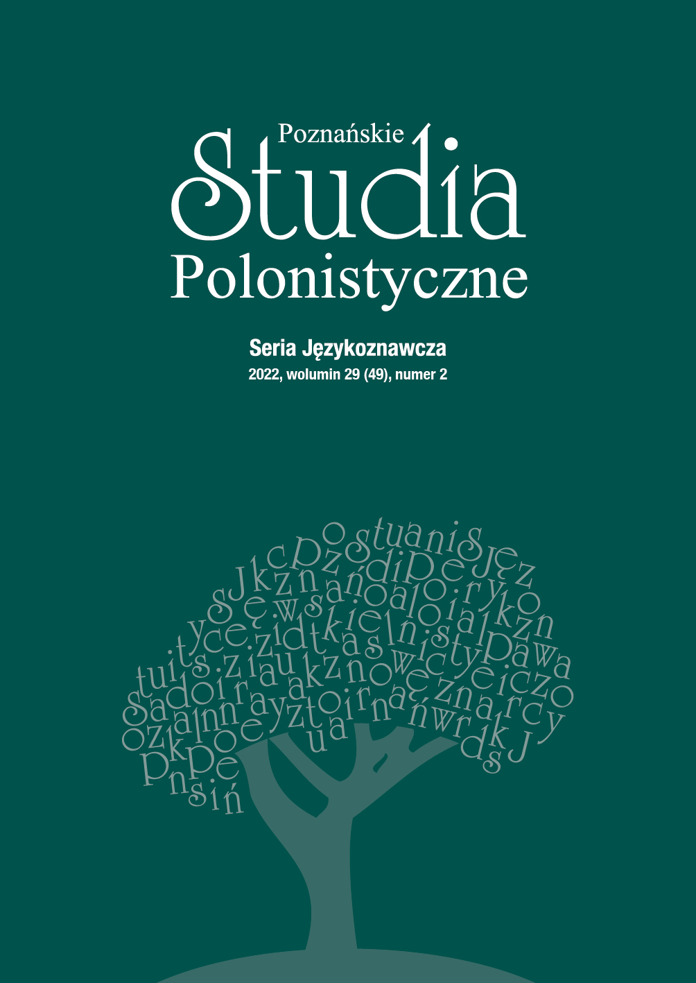 Poznań Studies in Polish Studies. Linguistic Series Cover Image