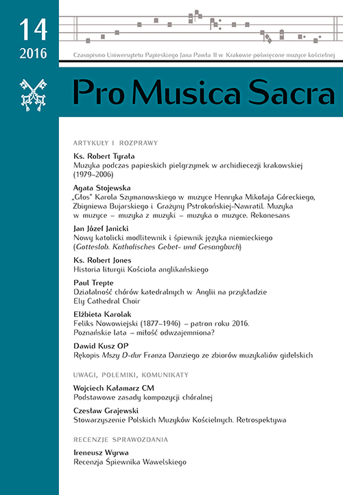 Pro Musica Sacra Cover Image