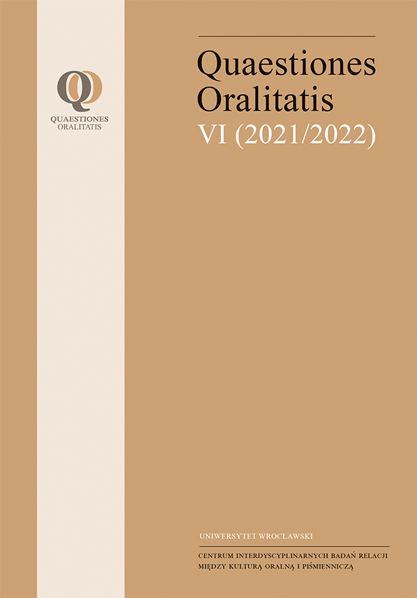 Quaestiones Oralitatis Cover Image