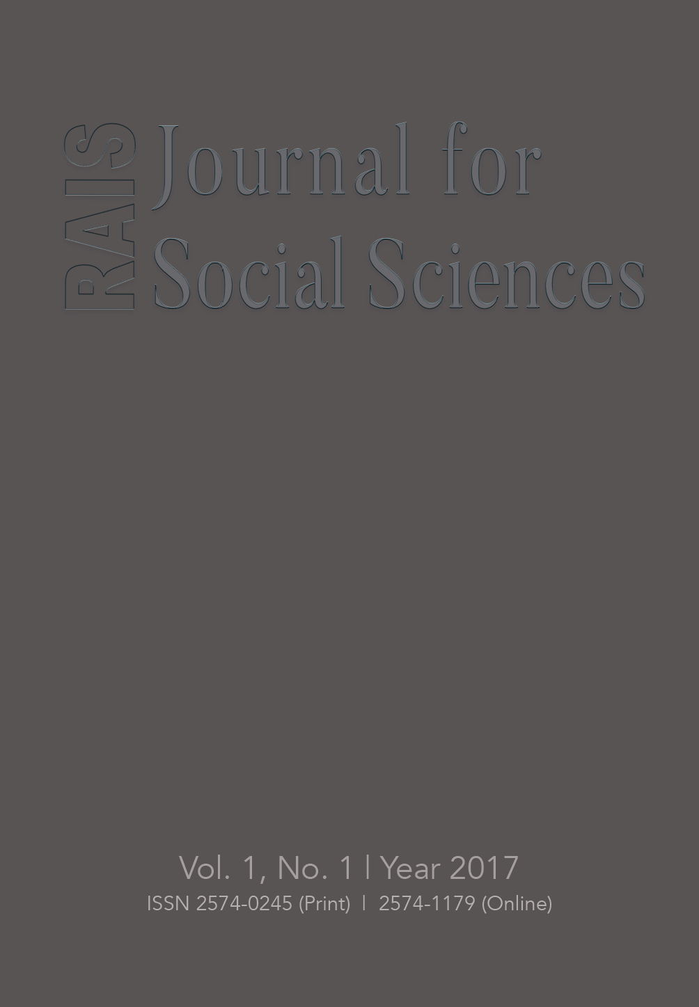 RAIS Journal for Social Sciences